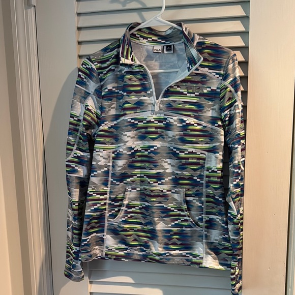 Fila Sport Multicolor Quarter-Zip Top - Picture 1 of 4